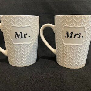Mr. & Mrs. Ceramic Coffee Mugs